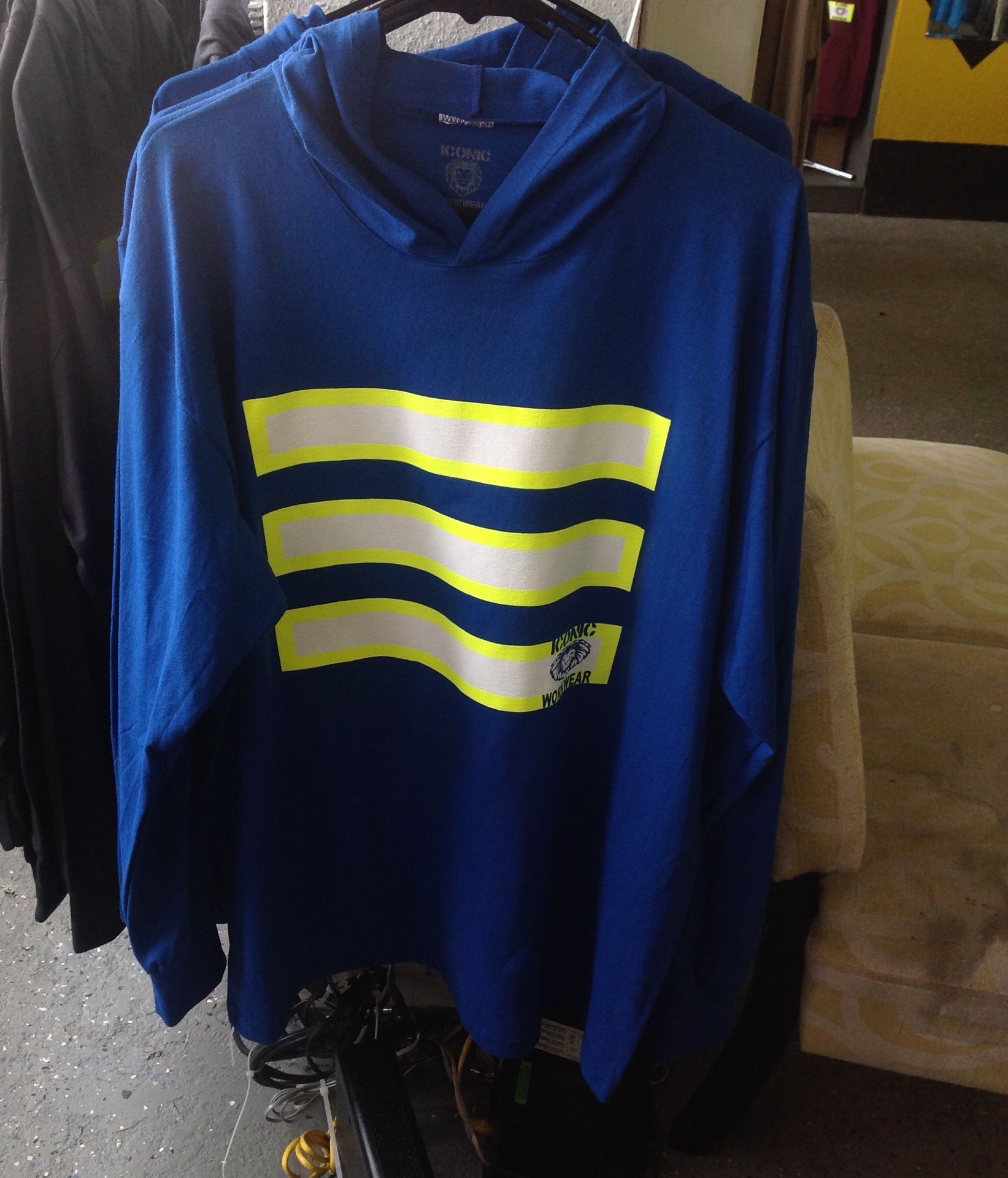 High Visibility Safety Long Sleeve Shirt with Hoodie