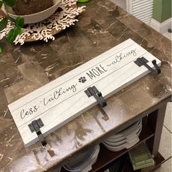 Dog Leash Hanger Placard