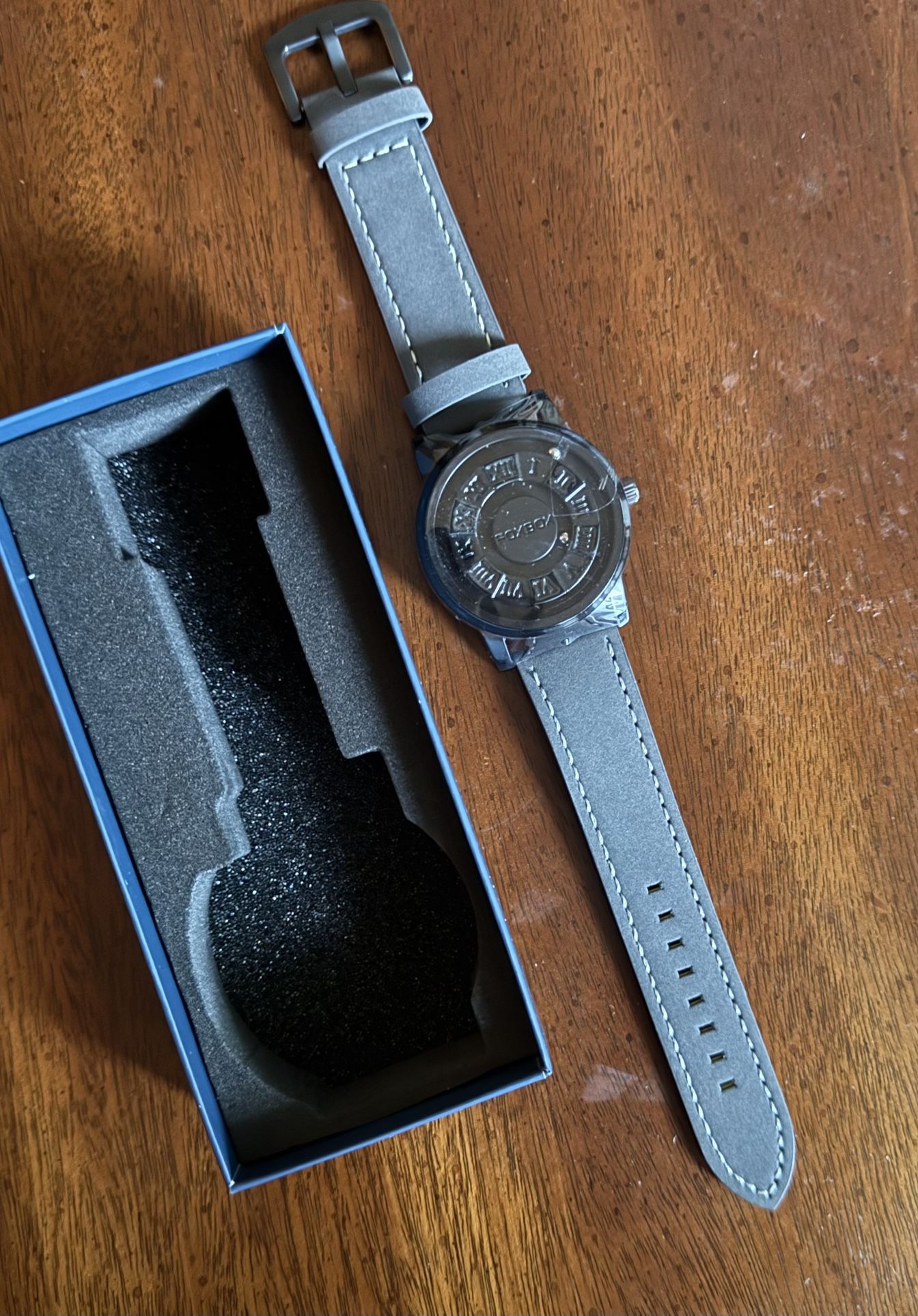 New- 42mm Men's Creative Stainless Steel Quartz Watch