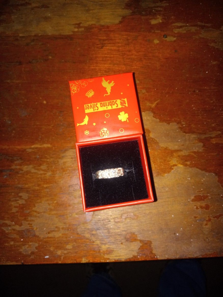 925 Silver Nugget Ring 9.5