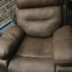 Suede Leather 3 Piece Couch Set