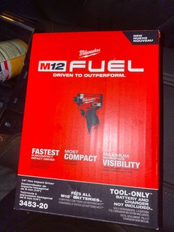 M12 FUEL 12V Lithium-Ion Brushless Cordless 1/4 in. Hex Impact Driver