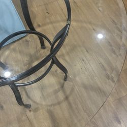 Glass Top Round Table