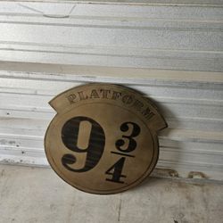 Harry Potter 9 3/4 Metal Sign, Heavy. Chandler 