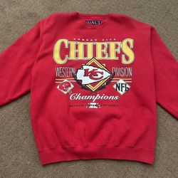 Vintage Men’s Galt And Sand Kansas City Chiefs Red Crewneck Sweatshirt