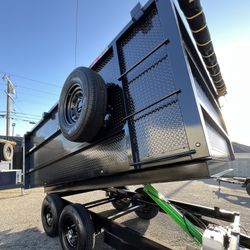 DUMP TRAILER 7x12x4 Deck Over 