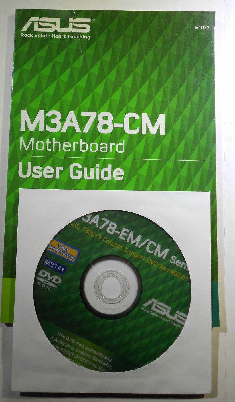 ASUS M3A78-CM Original Driver Software DVD