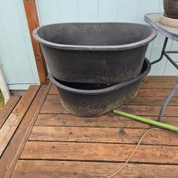 2     40 Gallon Tuff Stuff Tubs Only For Planting