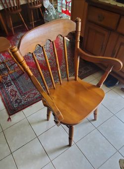 Chair - Wooden Armchair - Wooden Windsor Armchair