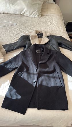 ZARA leather jacket and coat size 6-7
