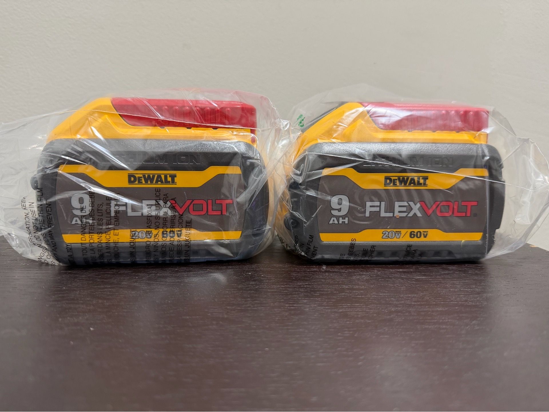 Dewalt Flexvolt 9ah battery (2 pack)