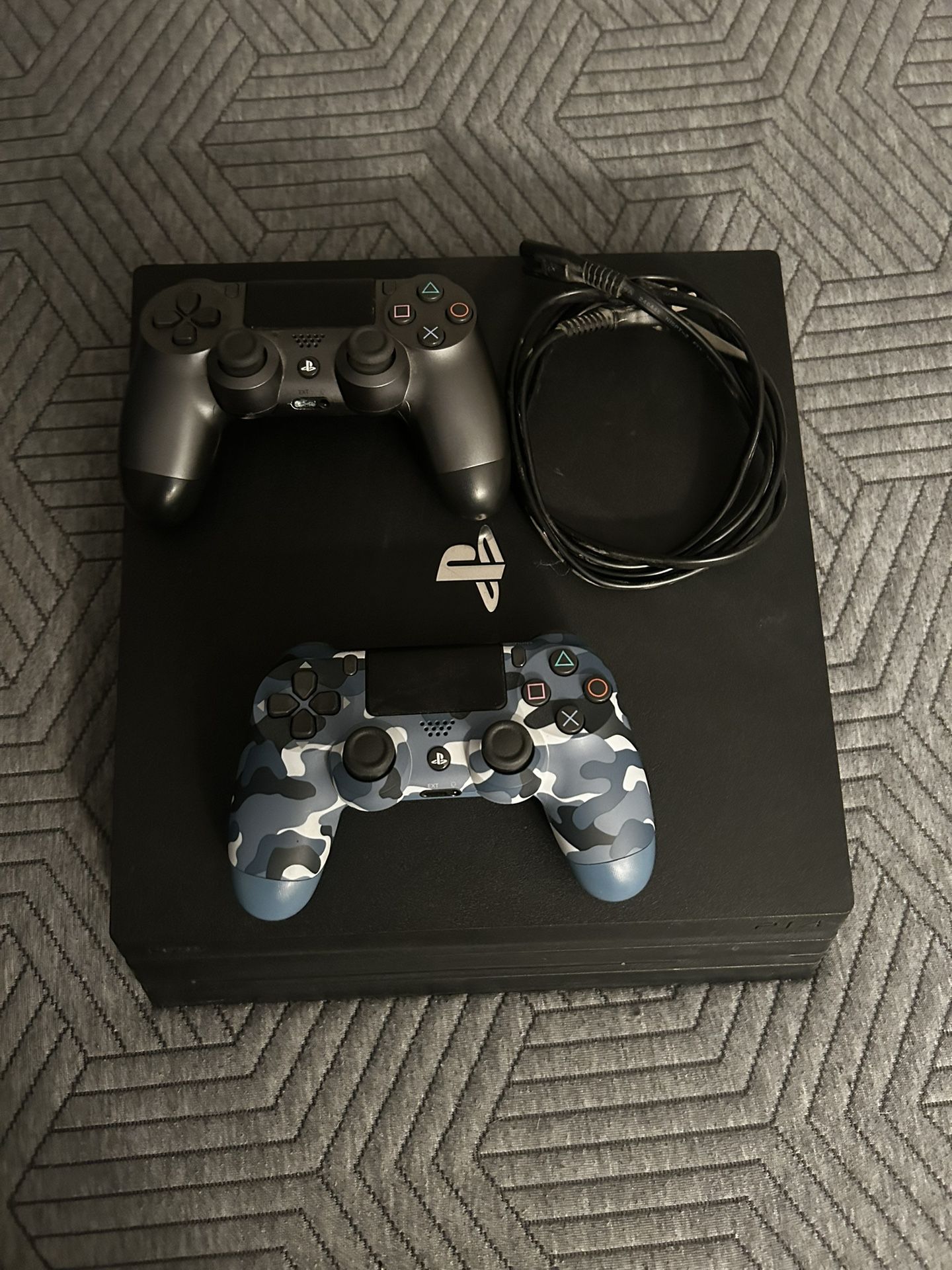 PS4 Slim With 2 Controllers And Games