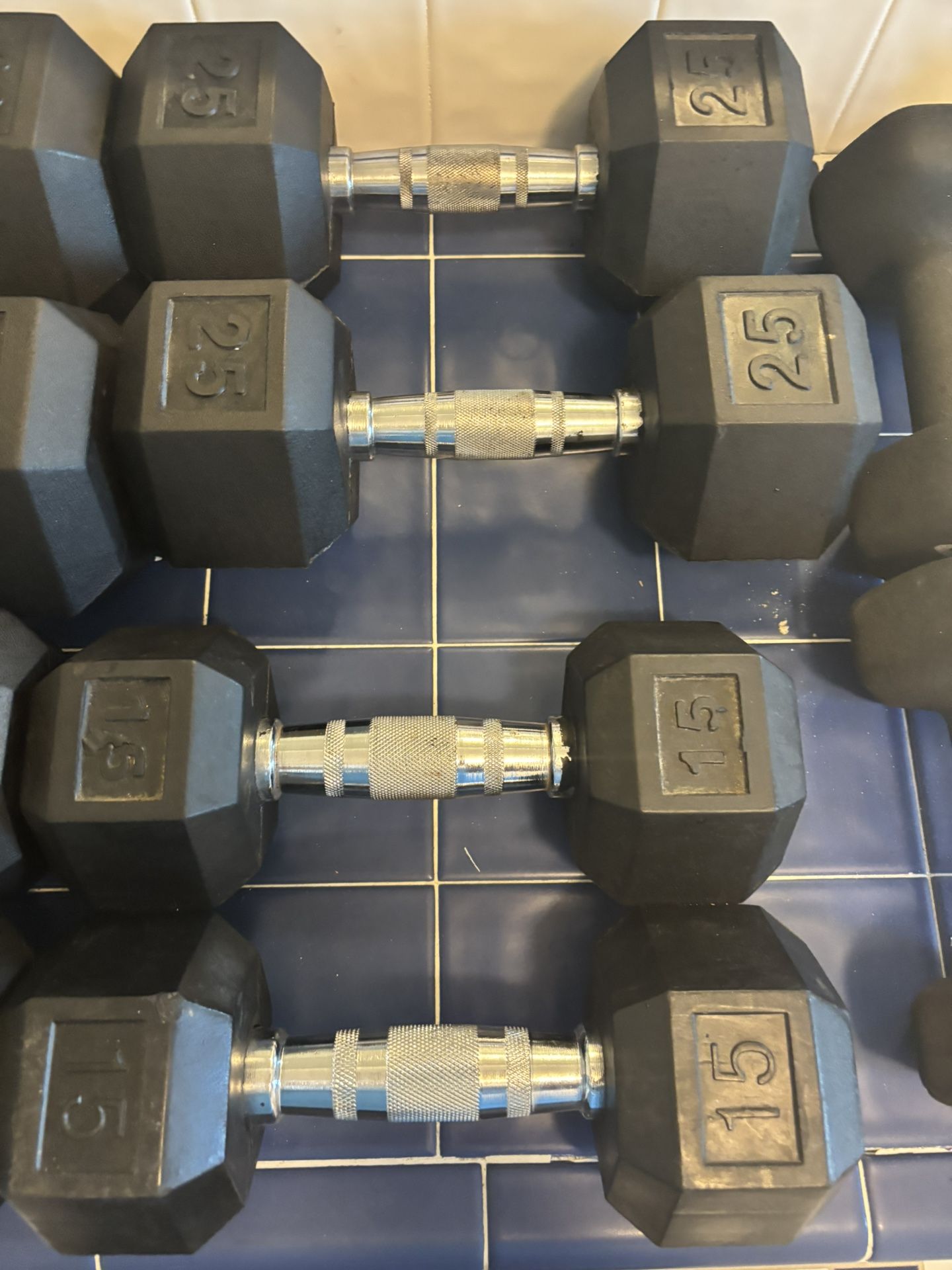 Dumbbells All Sizes Like New $1 Per Lb