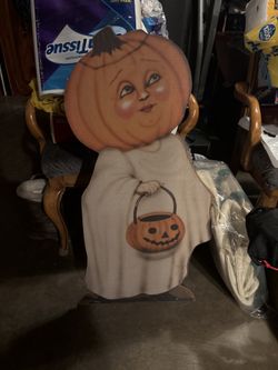 Halloween Decoration – Pumpkin Ghost Figure