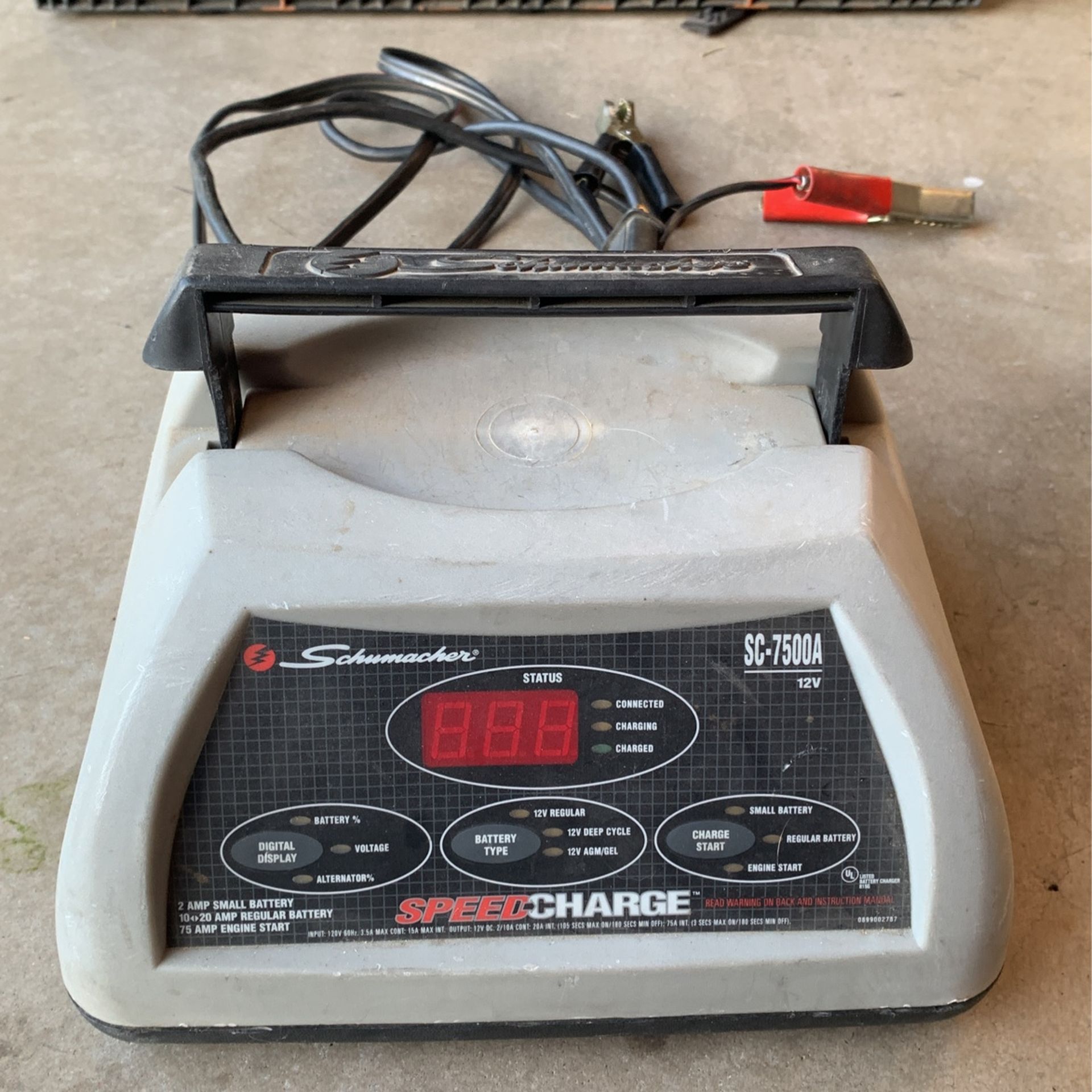 Schumacher Sc-7500a 12v Automatic Battery Charger