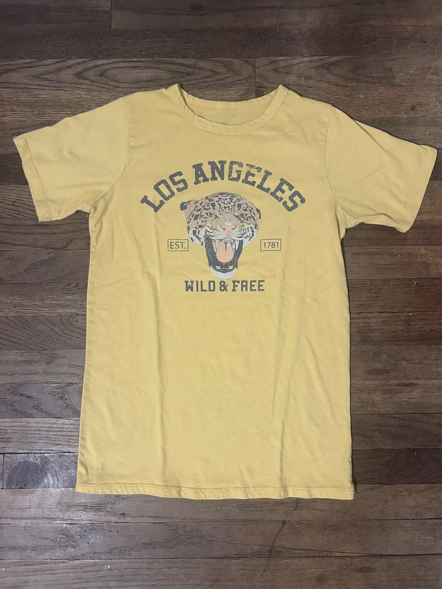 Faded Yellow Los Angeles T-shirt