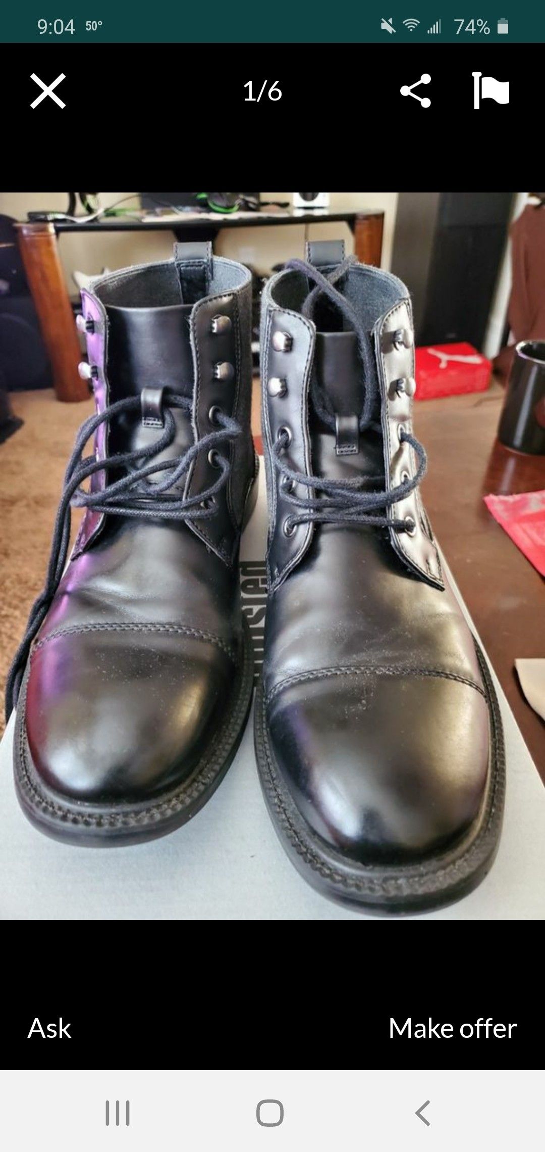 Kenneth Cole men boots(Size 8.5)