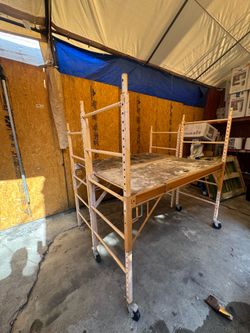 12 ft. Scaffold With Wheels 2 Tier or 6 ft.