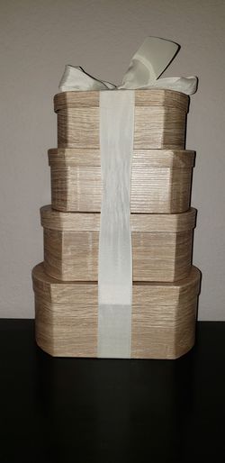 Set of decorations stacking boxes