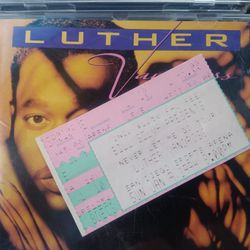 Luther Vandross CD With Ticket Stub