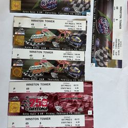 NASCAR Daytona Used Stubs. 