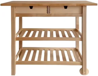 FÖRHÖJA Birch Kitchen Cart