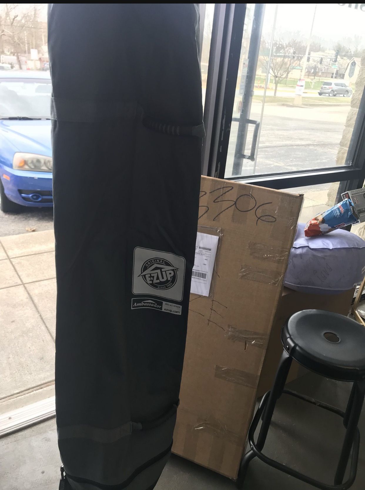 E-2up ambassador just the cover outdoor canbpy 10"* 10" Amazon open box never us