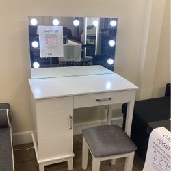 Vanity With Stool