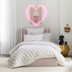PB Teen Avalon Platform Bed in Dusty Pink
