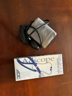 Blood Pressure Cuff And Stethoscope 