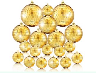 New Gold disco balls,varied sizes