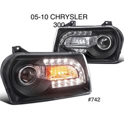 2005 TO 2010 CHRYSLER 300 DRL PROJECTOR HEADLIGHTS