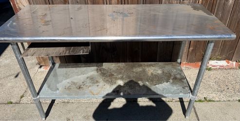 Metro TableWorx Stainless Steel Work Surface Legs and Leg Mounts H 36 W 60 D 24