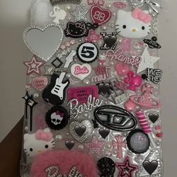 Customized Barbie & Hello Kitty Phone Case with Charms