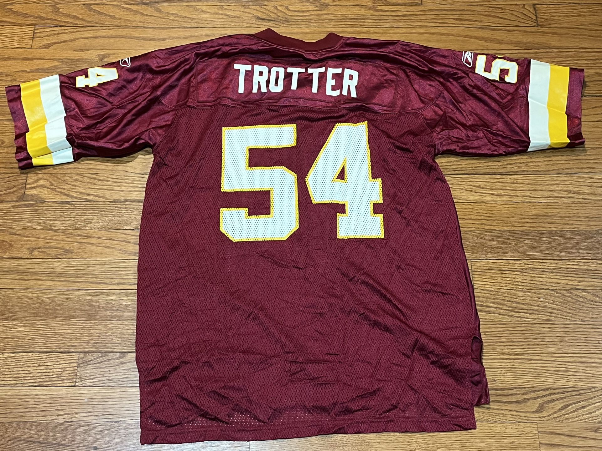 Jeremiah Trotter Washington Redskins NFL football Jersey Size Large Reebok Onfield Authentic VTG rare