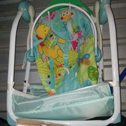 The Pooh Safety First Baby Swing Bright Starts Winnie The Pooh - Main Image