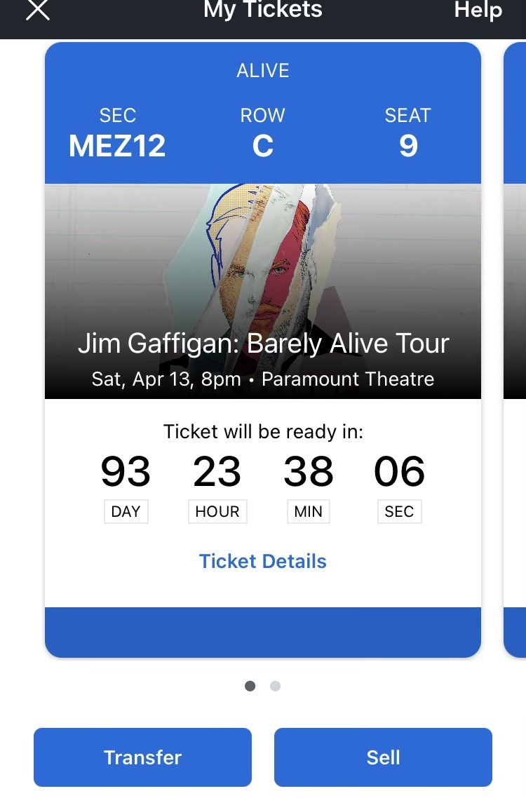 Sat Night Tickets Jim Gaffigan Seattle