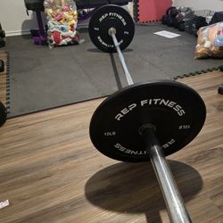 REP BUMPER PLATES with Olympic Bar