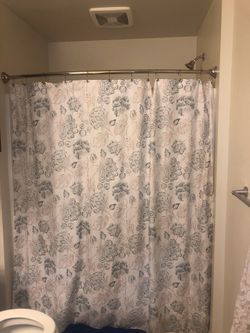 Shower curtains w/ hooks
