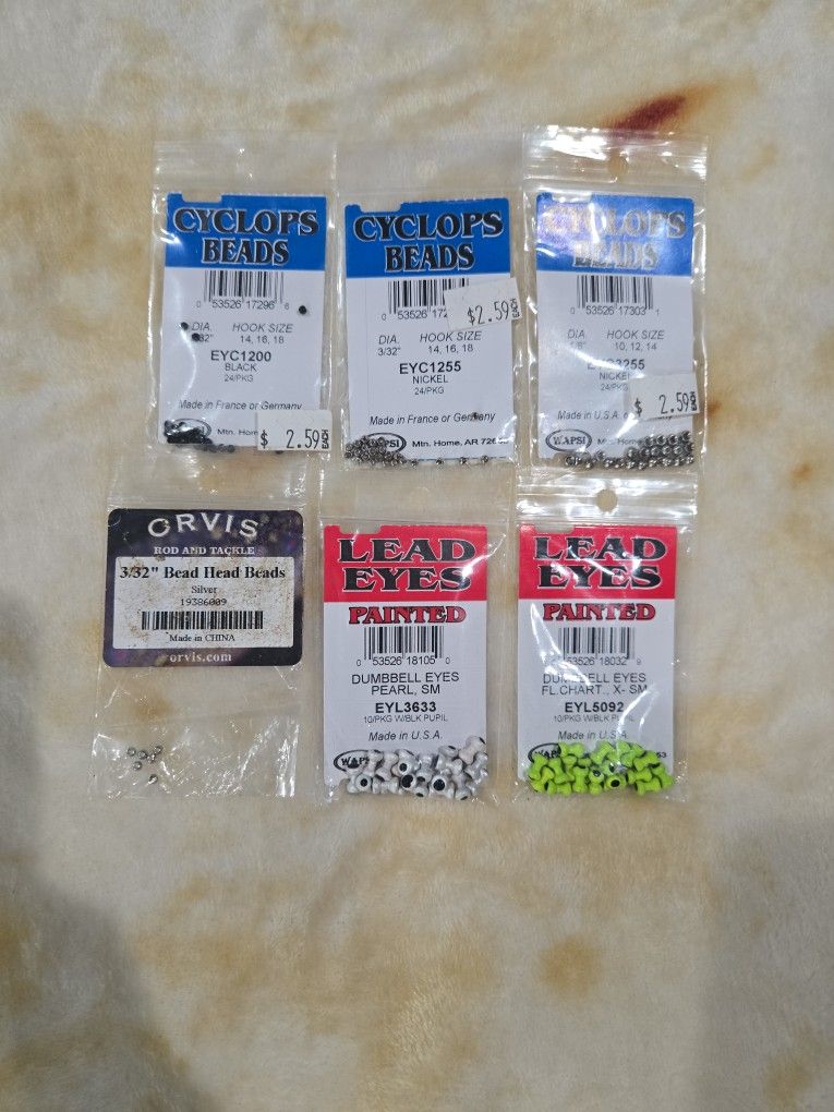 Cyclops Beads And Lead Eyes
