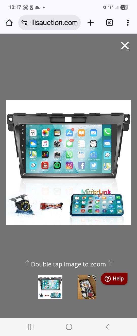 Roinvou [2G+64G] for Mazda CX-7 2006-2012 Android Car Radio Stereo 9 Inch Capacitive HD Touch Screen Mirror Link GPS Navigation Head Unit with WiFi Bl