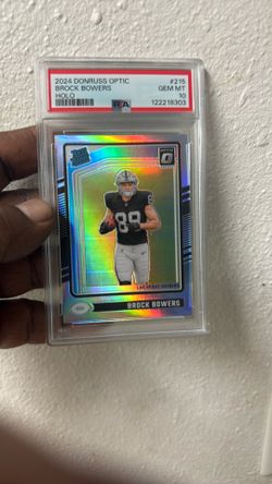 Brock Bowers Holo Optic #215 Graded 10
