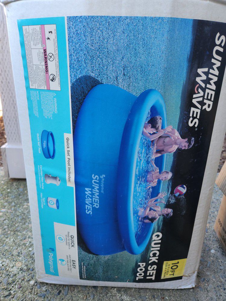 10ft By 30inch Stand Up Pool