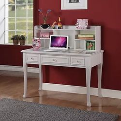 White Study Desk