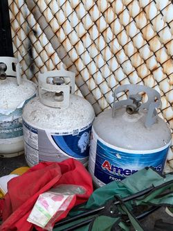 So many different empty propane tanks available for sale