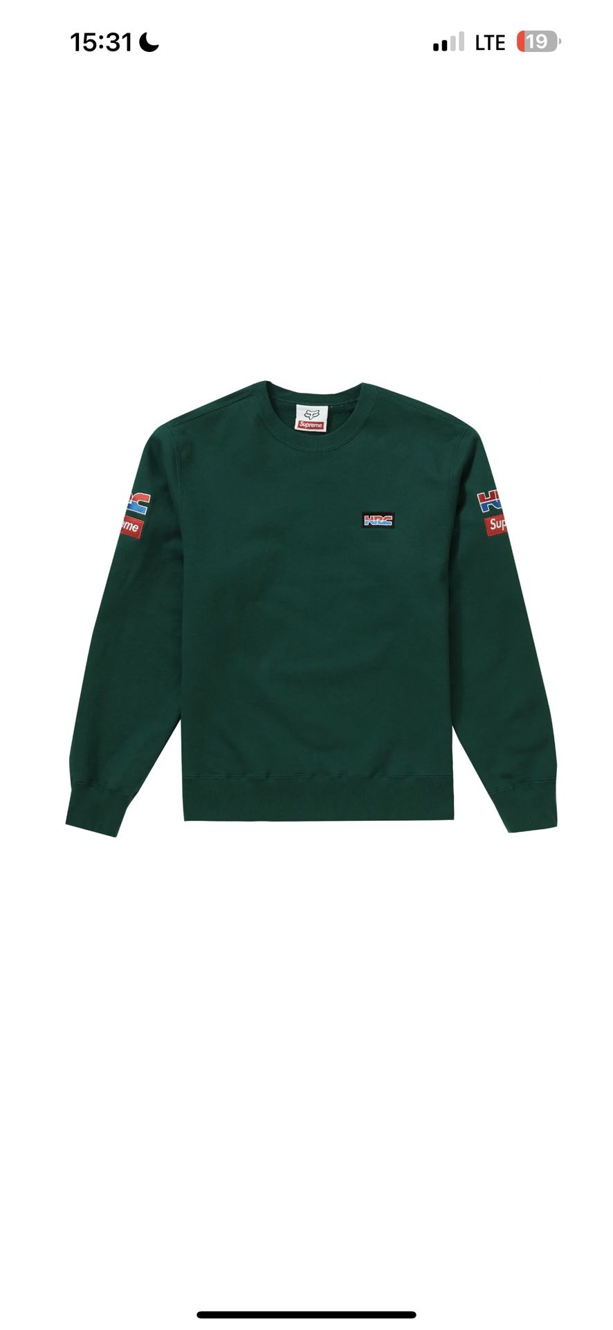 Supreme Honda Fox Racing Crewneck (Dark Green)