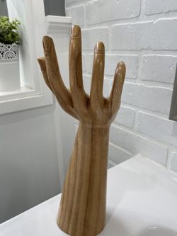 Hand carved wooden Hand