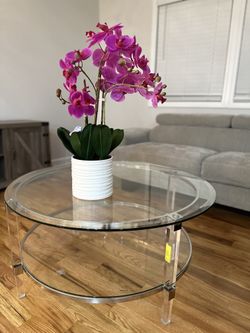 Glass table $100