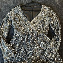 New Sequin Romper M