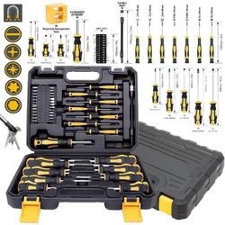🔧 New 43-Piece Screwdriver & Bit Set with Carrying Case